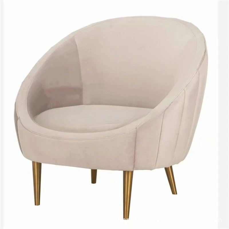 

Простой современный диван-кресло из нержавеющей стали, изготовленный на заказ, с фланелевой обивкой, круглый, для отдыха, переговоров и приемных.