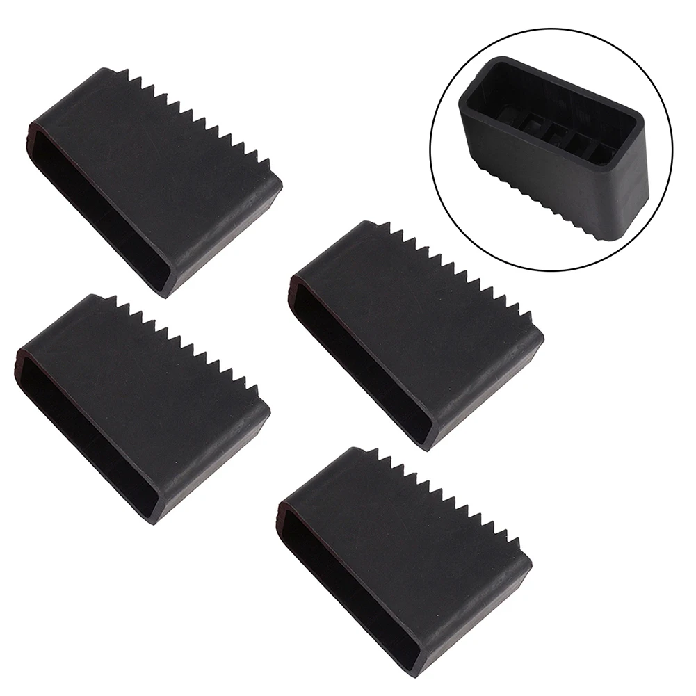 For Home Use For Ladder Maintenance Ladder Foot Covers Rubber Ladder Foot Pads Stability Feet Deep Groove Traction