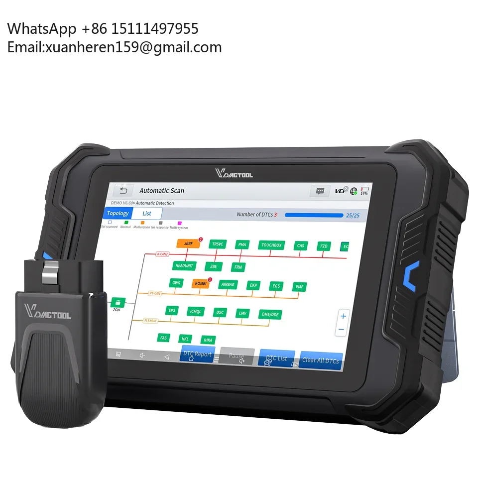 

VDIAGTOOL VD80BT 2025 New Best Obd2 Scanner Diagnostic Tool Ecu Coding Universal Car Repair Tool for All Cars