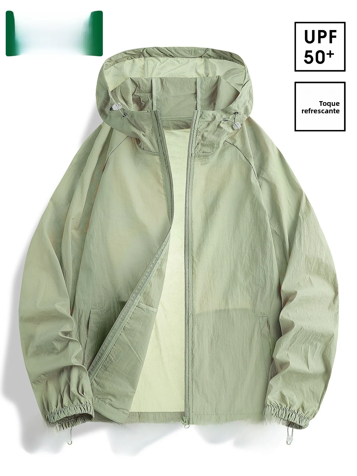 outdoor-women's-lightweight-breathable-quick-dry-uv-protection-jacket-camping-men's-style-nylon-fabric-standard-fit-zipper-cl