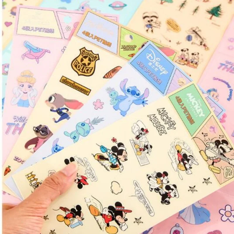 

24 упаковки/лот, наклейки с Микки Диснеем принцессы, креативный скрапбукинг, сделай сам, дневник, декоративная наклейка, альбом, наклейка, этикетка