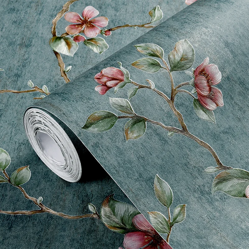 

3D Three-dimensional Fine Pressing Non-woven Wallpaper Bedroom Living Room TV Background Wall Sticker