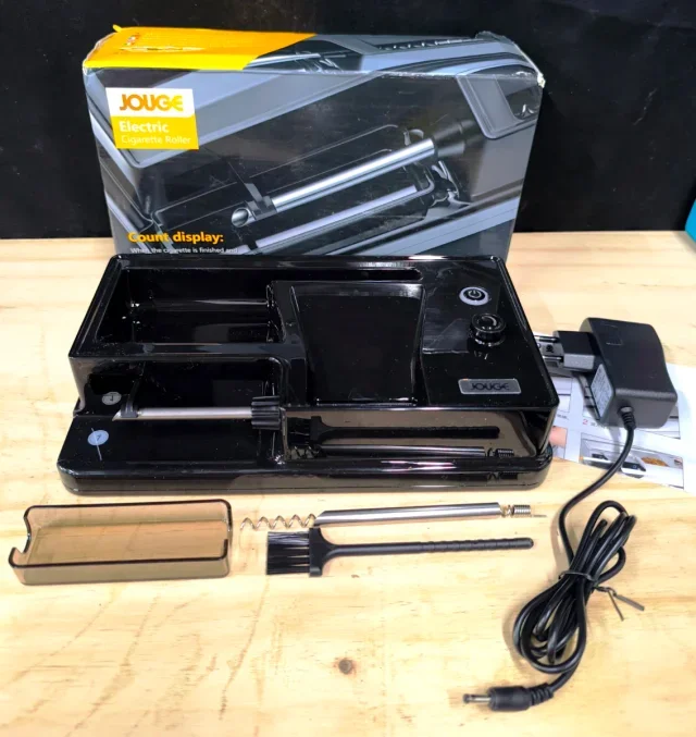 Infrared Electric Cigarette Rolling Machine 6.5/8mm Dual-use Tube Injector Roller Tobacco Filling Auto Cigarette Maker Tools