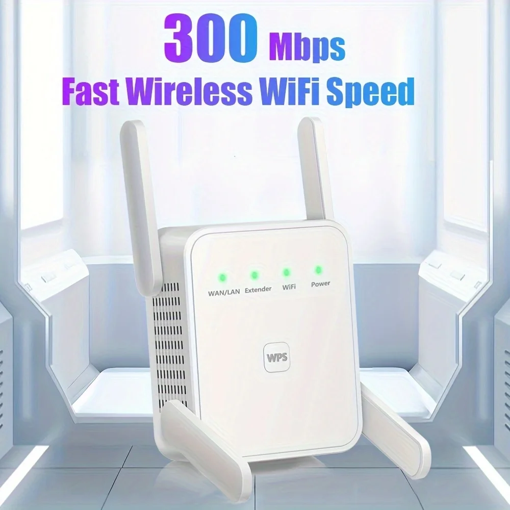 

300Mbps Wifi Repeater 2.4G Wireless WiFi Amplifier Signal Wifi Extender Network WiFi 2.4 Ghz Long Range WiFi Repeater Easy Set