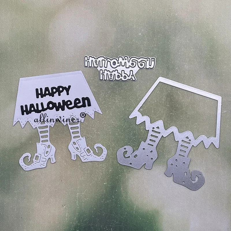 Halloween high heels Metal Cutting Dies Stencils Die Cut for DIY Scrapbooking Album Paper Card Embossing