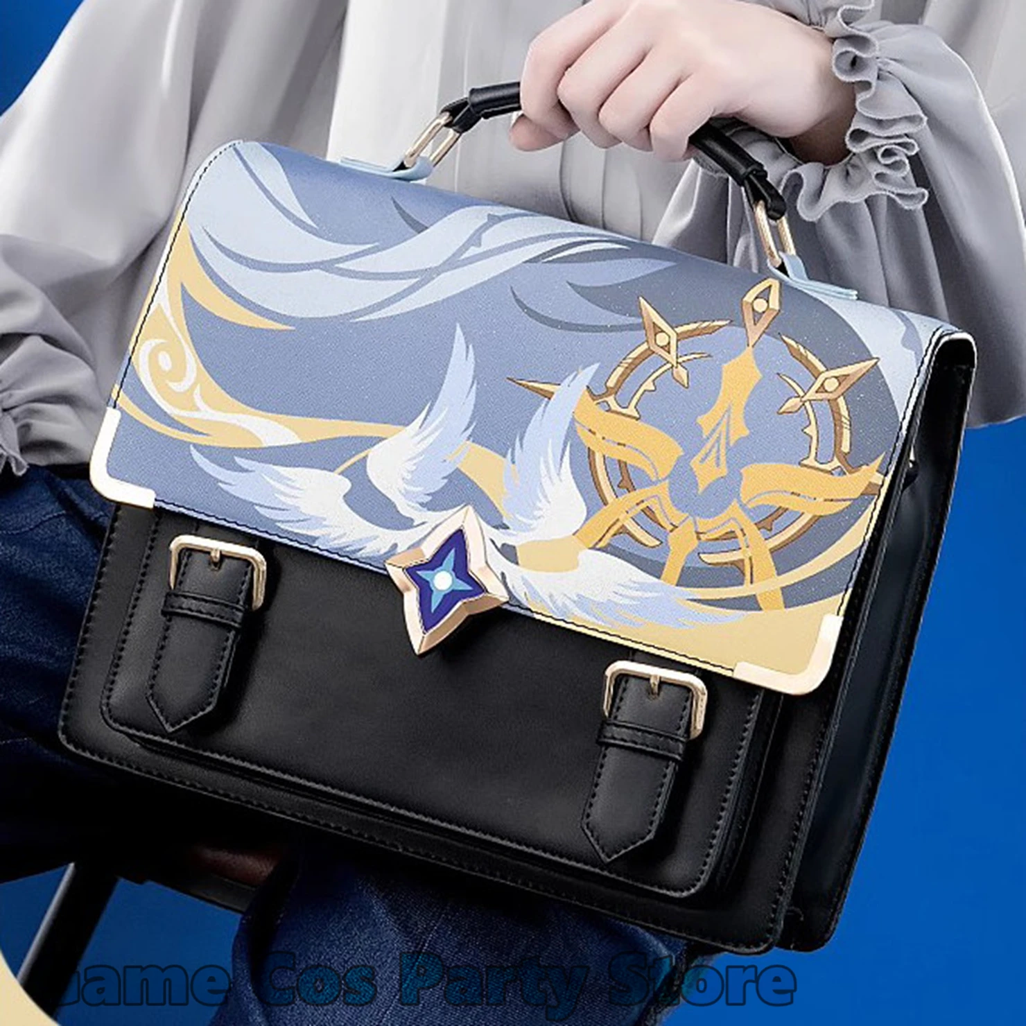 

Game Honkai Star Rail Cosplay Doujin Backpack Sunday Itabag Anime PU Shoulder Bag JK Handbag Schoolbag Halloween Prop Xmas Gifts