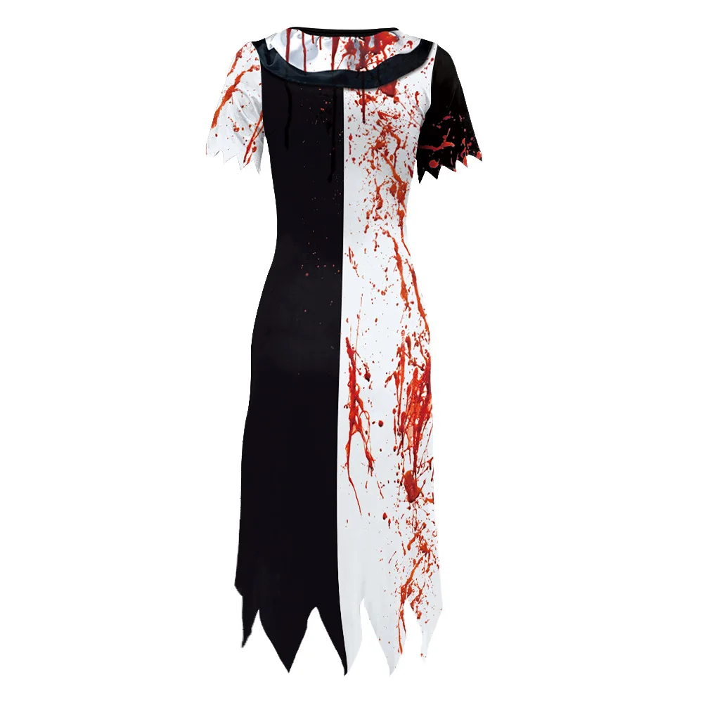 هالوين زي المهرج تأثيري أنيمي السيرك الروح كسر فستان المهرج للنساء Disfraz مرحلة الأداء زي Vestidos