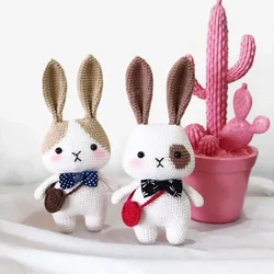 Knitting Handmade Materials Pack Wool Crochet DIY Doll Cute Rabbit Raccoon Cat Send Children Gift Materials Accesorios Crochet