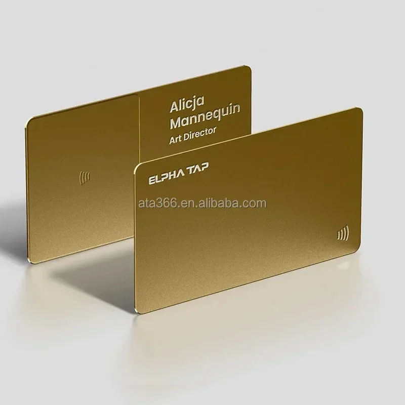 5 بطاقات عمل معدنية بسعر المصنع مخصصة بطاقة ائتمان معدنية فارغة نقش بالليزر بطاقات فارغة التسامي