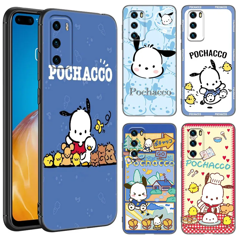 Cute Pochacco Phone Case For Huawei Pura 70 Ultra P20 P30 P40 Lite P60 Art P50 Pro P50E P Smart 2018 2019 2020 2021