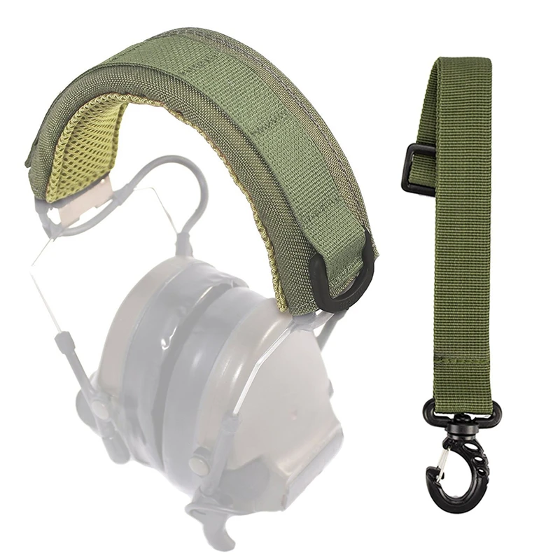 Outdoor Modular Headset Cover Protection Molle Headband Earmuffs Microphone Hunting Shooting Headphone Cover