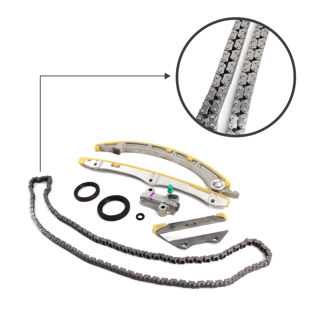 Timing Chain Set For 2008-2012 HONDA ACCORD 2009-2014 ACURA TSX 2.4 K24 14530-RZA-A01 14510-R40-A01 Car Replacement Parts