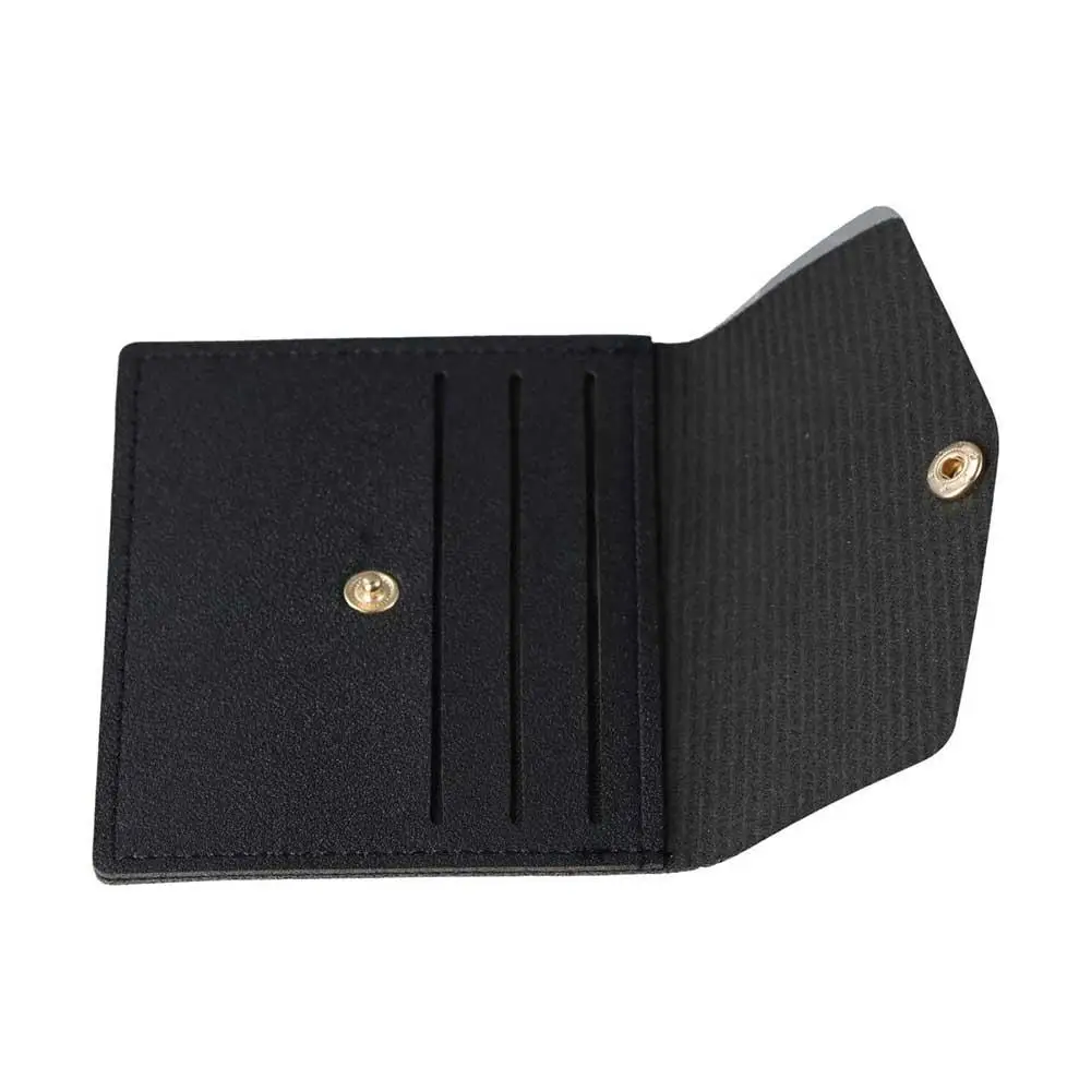 Korean Style Thin Envelope Card Bag Wallet Solid Color Mini Wallet Snap Button Coin Purse Snap Button Coin Purse Outdoor