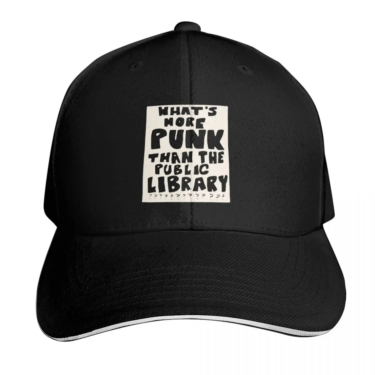 what's more punk than a public library Baseball Cap Mountaineering Vintage Sunhat men's big size hat For Women 2026 Men's