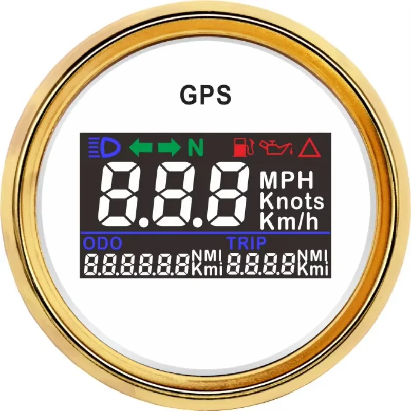 52mm Digital GPS Speedometer Speed Gauge Odometer for 12/24 Volts New Condition for Cars Motorcycles Trucks Yachts view 3