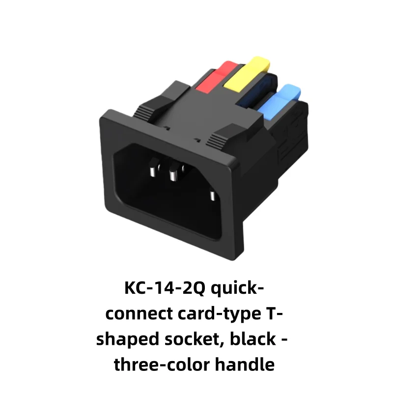 Conector de Alimentación CA de 250V10A, Conexión Rápida sin Soldadura, Toma de Tres Núcleos
