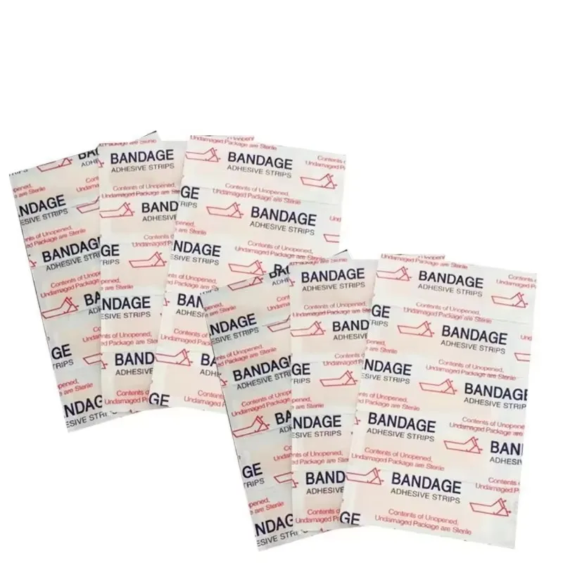 

50/300/600 pcs PE/Non-woven Band-Aid Breathable Adhesive First Aids Medical Bandages Patch Cushion Wound Hemostasis Stickers