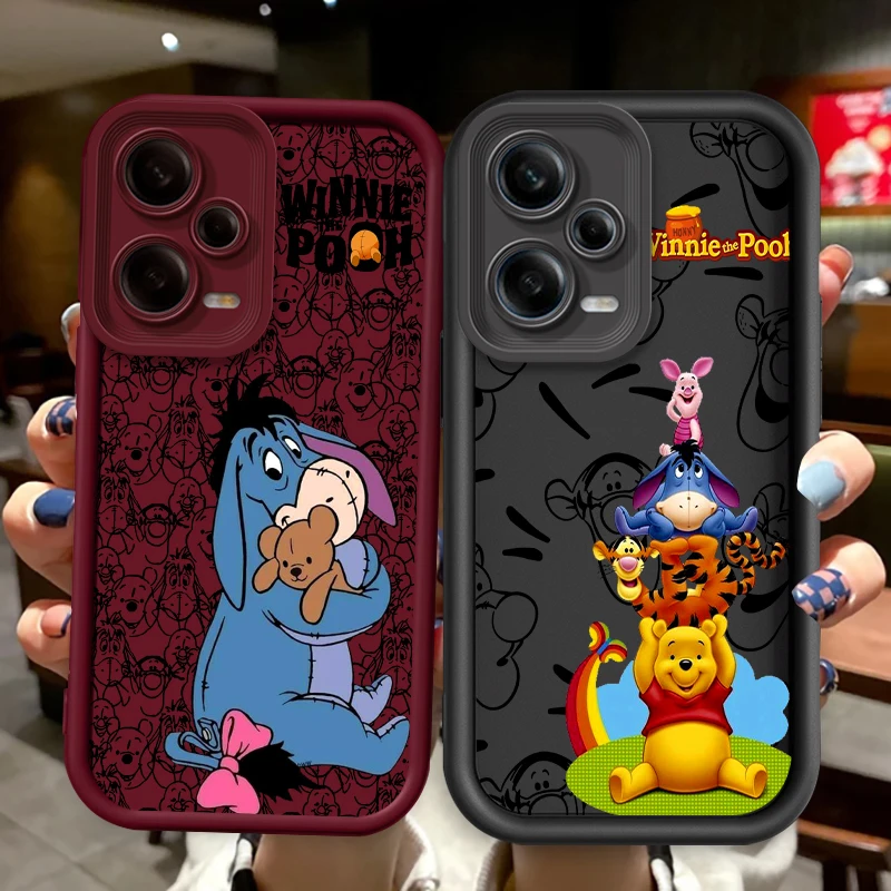 Winnie The Poodle Horse Pig Eye Ladder For Xiaomi Redmi Note 13 12 12C 11 11S 10 10C 10A 9C 9A Pro 5G Funda Phone Case