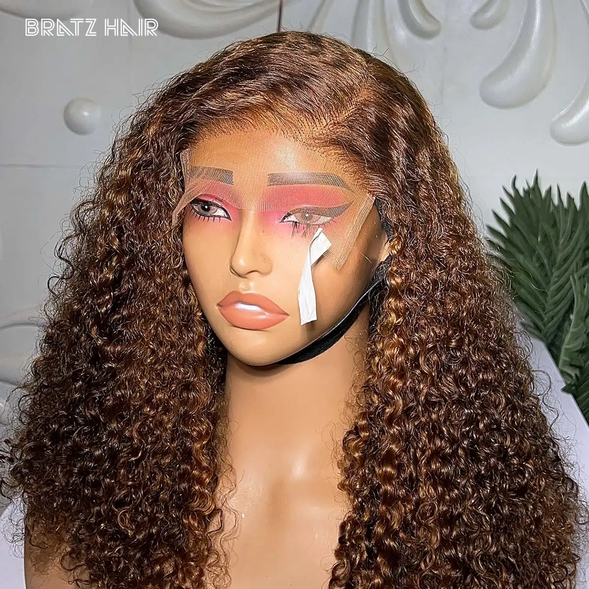 

Highlight Blonde Kinky Curly Wig Human Hair 13x6 13x4 HD Lace Frontal Wigs Pre Plucked P4/30 Highlighted 4x4 5x5 Deep Curly Wigs