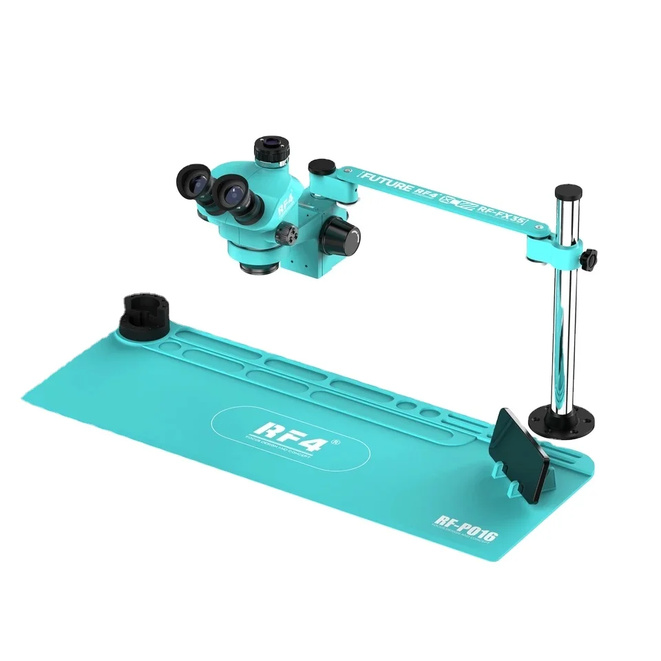 

RF-FX35A 6 Speed 360 ° Rotation Adjustable Swing Arm Universal Triocular Stereo Microscope for Phone Repair