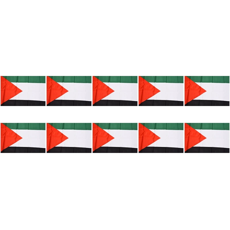 

10X Palestine National Flag 5Ft X 3Ft