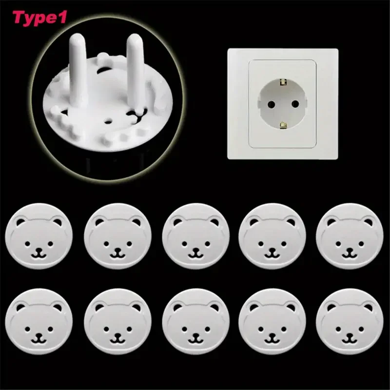 

10pcs Child Safety Socket Cover Anti Electric Shock Plug Protector Plastic Outlet Protectors Socket Security Protection ﻿