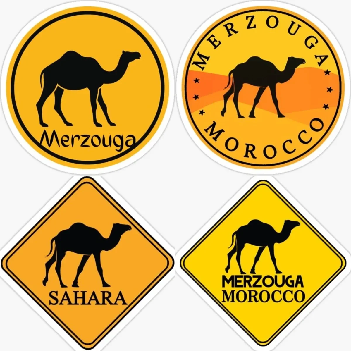 

Morocco Merzouga PVC Car Sticker Coat of Vinyl Self-adhesive Car Decals for Motorcycle Helmet Camper Accessories Decor