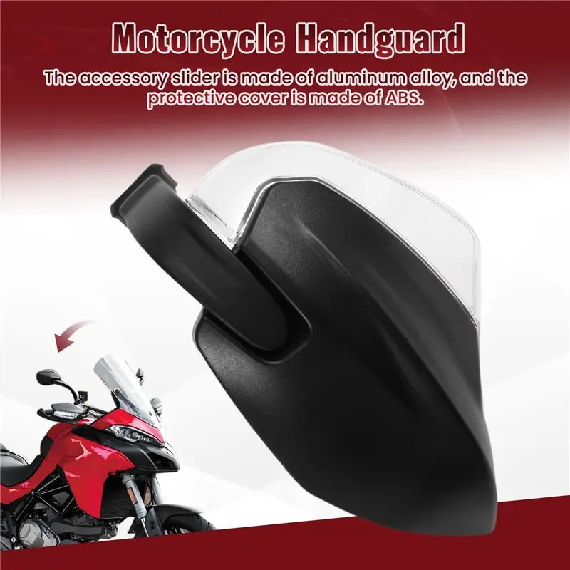 Stable-Handguard For Ducati Multistrada V2 S 2025 Hand Guard Protection Sliders Motorcycle Handlebar Windshield Air Deflector