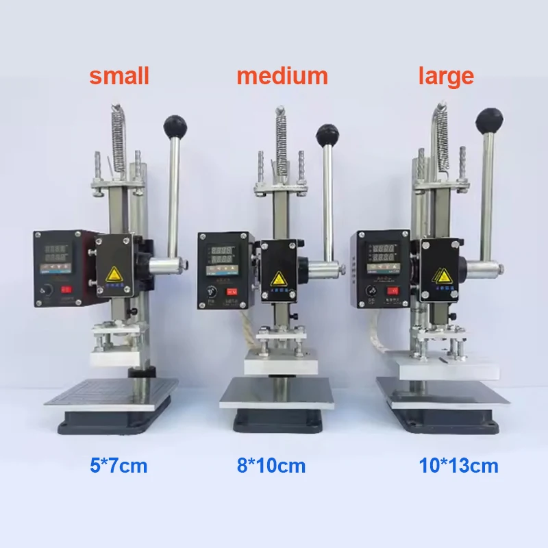 Mini Digital Hot Foil Stamping Machine Gold Silver Foil Manual Digital Leather Logo Embossed Machine