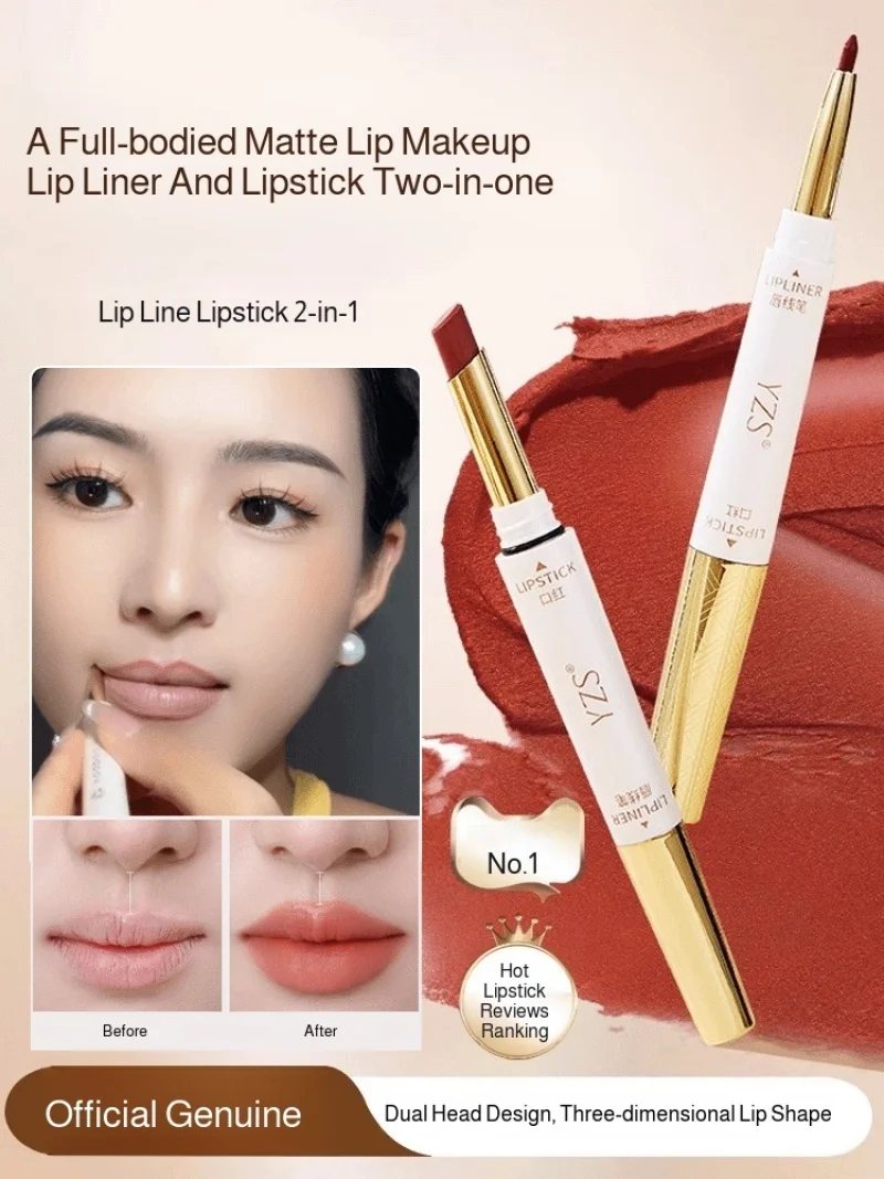 Rouge à lèvres blanchissant, brillant à lèvres, tube fin, brume douce, naturel, façonnant les lèvres, velours, hydratant longue durée, crayon antiadhésif