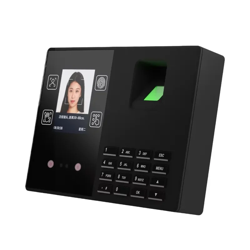 Face Fingerprint Biometric Attendance Machine With Physical Keypad OEM Available