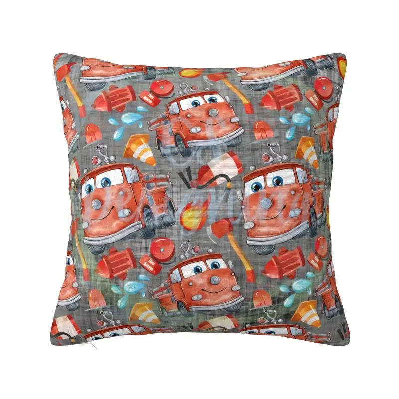 Custom Lightning McQueen Cars Pattern Cushion Covers Soft Cute Pillows