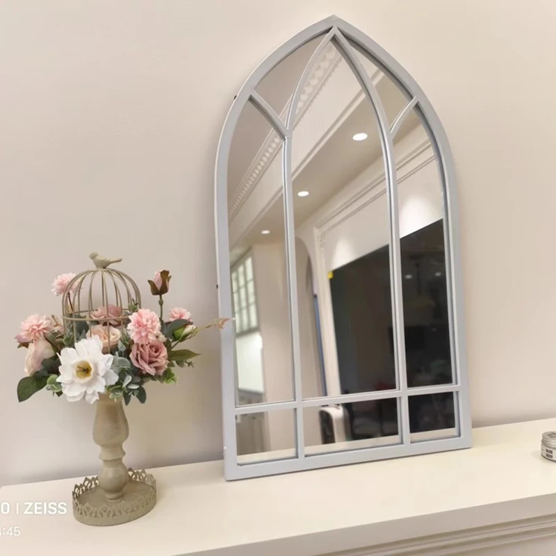 Espelho estético moderno sala de estar estrela funky irregular bonito espelho jardim mini arte nórdica portátil spiegels decorações para casa