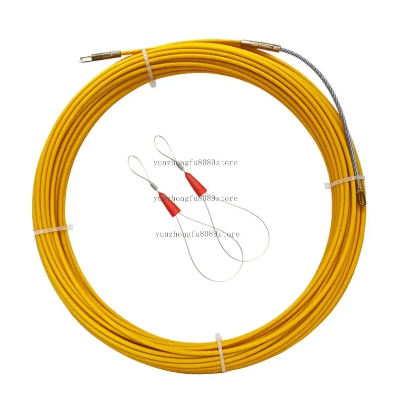 3mm 15m 30m Fiberglass Duct Rodder, Fish Tape Cable Puller, Conduit Wiring Rod with Reel
