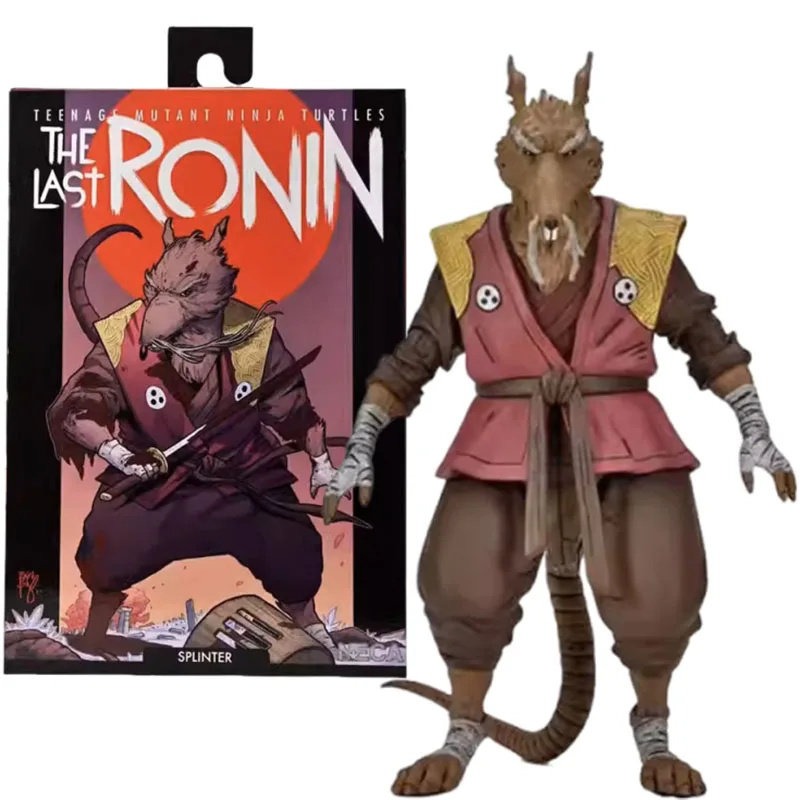 

NECA The Last Ronin Фигурка Черепаха-ниндзя Фигурки Splinter Footbot Karai Модель Аниме 7-дюймовая кукла Оригинал