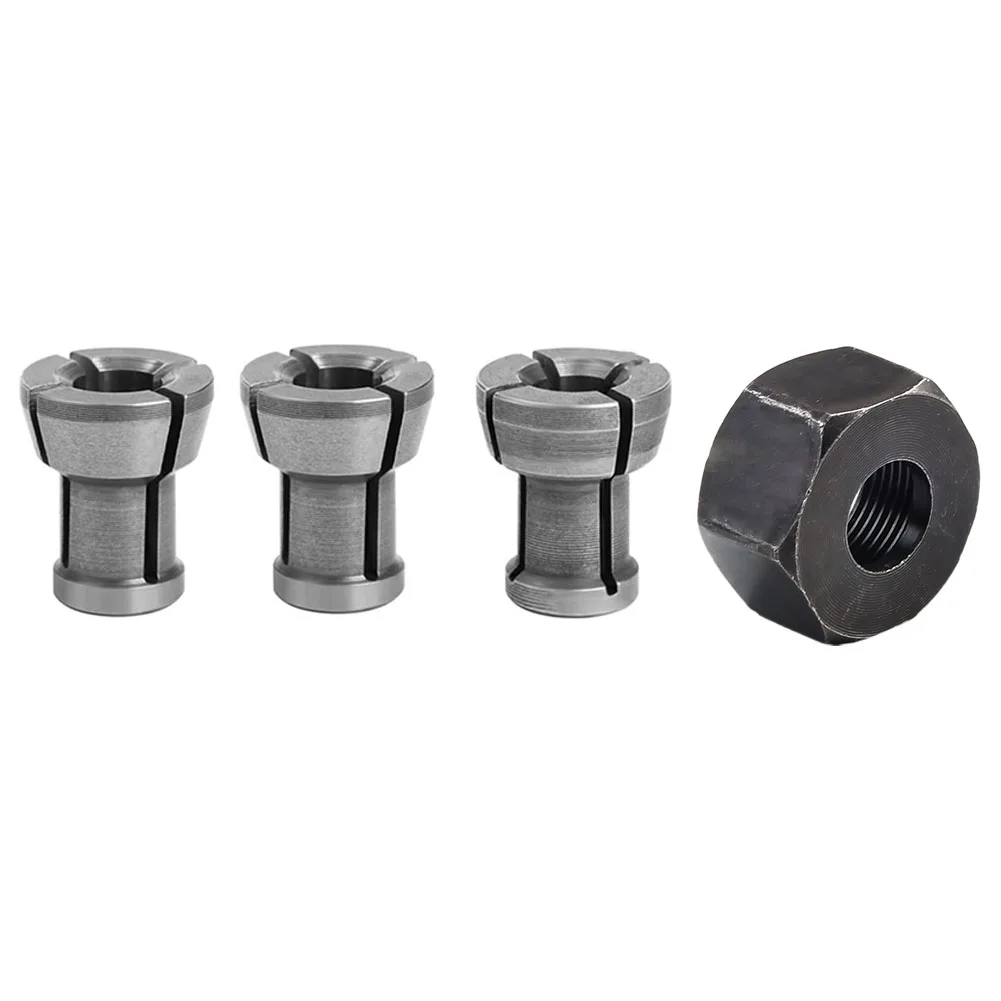 Engraving Machine Adapter 6mm -M17*1mm Router Collet Adapter Carbide Material Heat Treated Split Bushing Converter