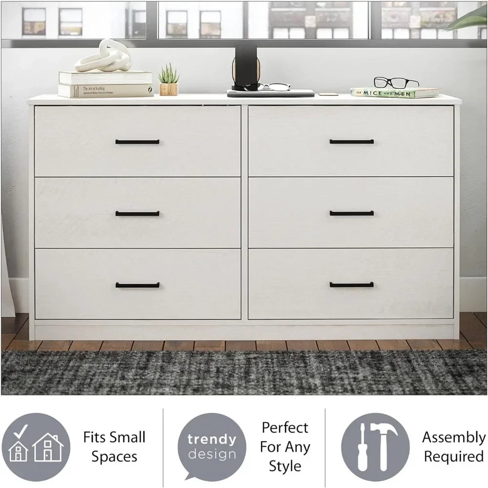 Makeup Vanity Desk With Light Mirror Black OakFreight Free Wooden Dressing Table Girl 6 Drawer Dresser Full Bedroom Furniture image 3