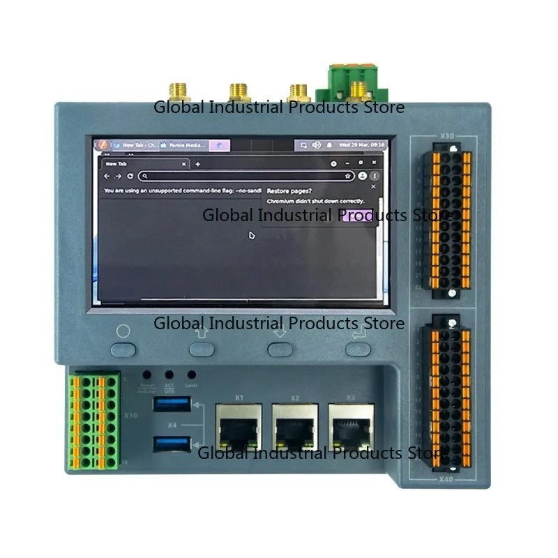 PLC Automation Control System with HMI RJ45 DI/DO RS232 RS485 CAN Bus IoT PLC Controller for Industrial Use