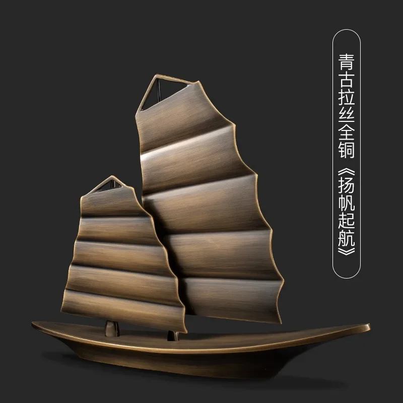 Zeilkantoor desktop volledig koperen entree decoratie soepel zeilen huis licht luxe ornament woonkamer TV-kast