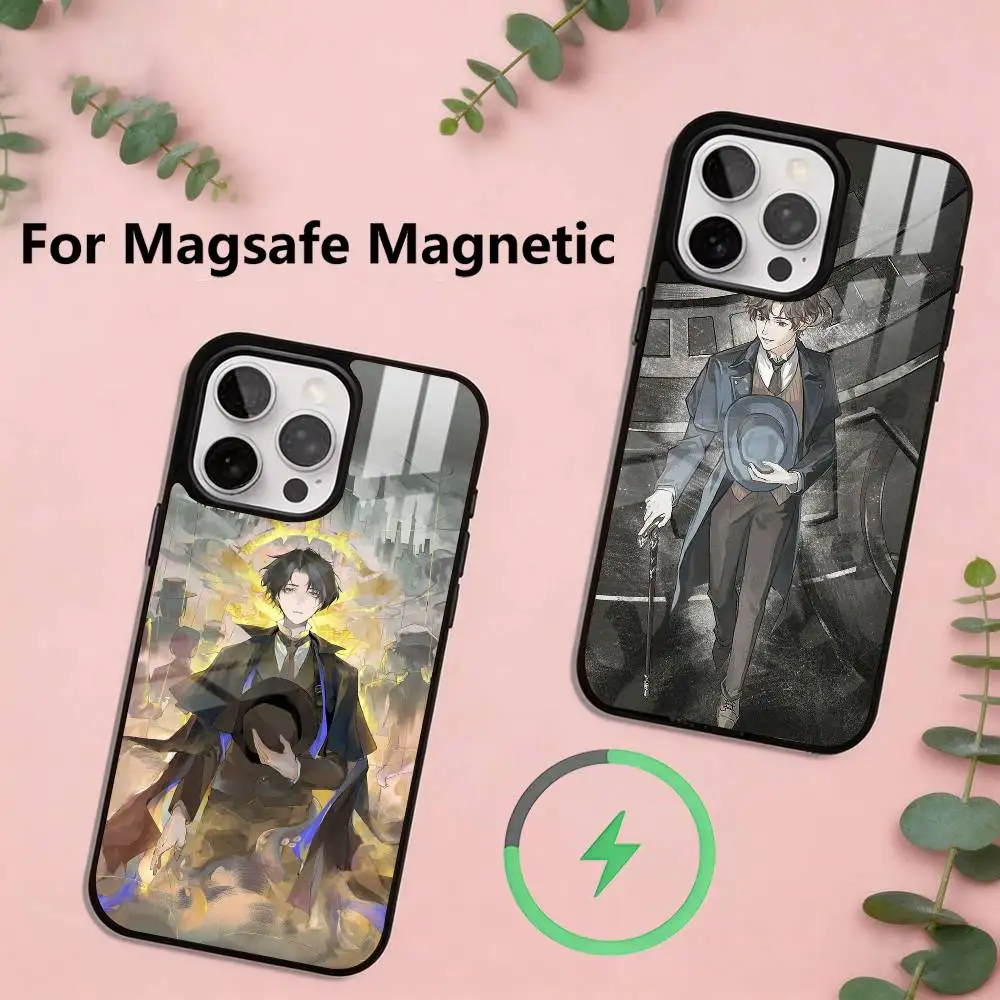 L-Lord of the Mysteries Phone Case Magnetic with Magsafe Wireless Charging For iPhone17,16,15,14,13,12,11 Plus,Pro