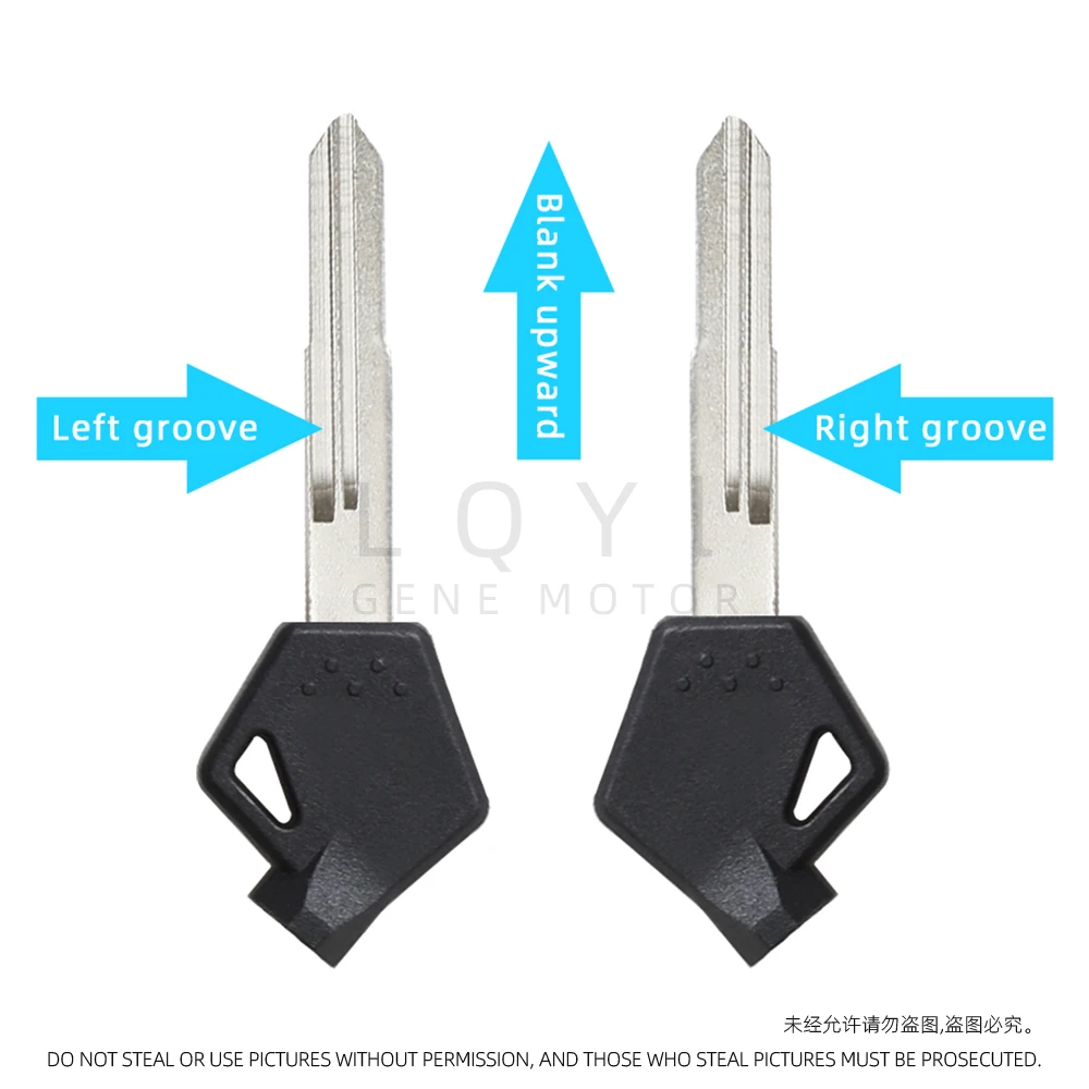 3 قطعة جديد فارغة مفتاح دراجة نارية استبدال مفاتيح غير مقطوعة لسوزوكي Qingqi UU UY 125 ليتل دولفين دراجة نارية مفتاح الجنين