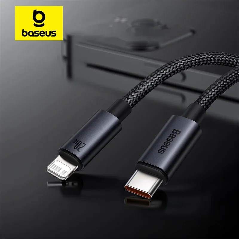 

Baseus PD 20W USB C Cable For iPhone 13 12 11 pro max iPhone Cable Fast Charging For iPhone X XR 8 USB Type C to lightning Cable