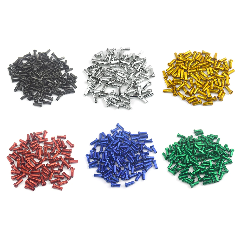 

50pcs MTB Wheel Spoke Nipples Replacement Metal 14G 2mm Spoke Nipples Mountain Road Bike Parts Cycling Accessories