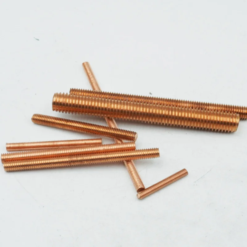 Copper Fully Threaded Metric Bar Studding Rods M4 M5 M6 M8 M10 M12 M16 M18 M20