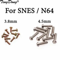 10pcs in a bag For SNES card box screw NES cassette screw 4.5 MM 3.8 mm plum screw GBN 64 Gameboy card screws
