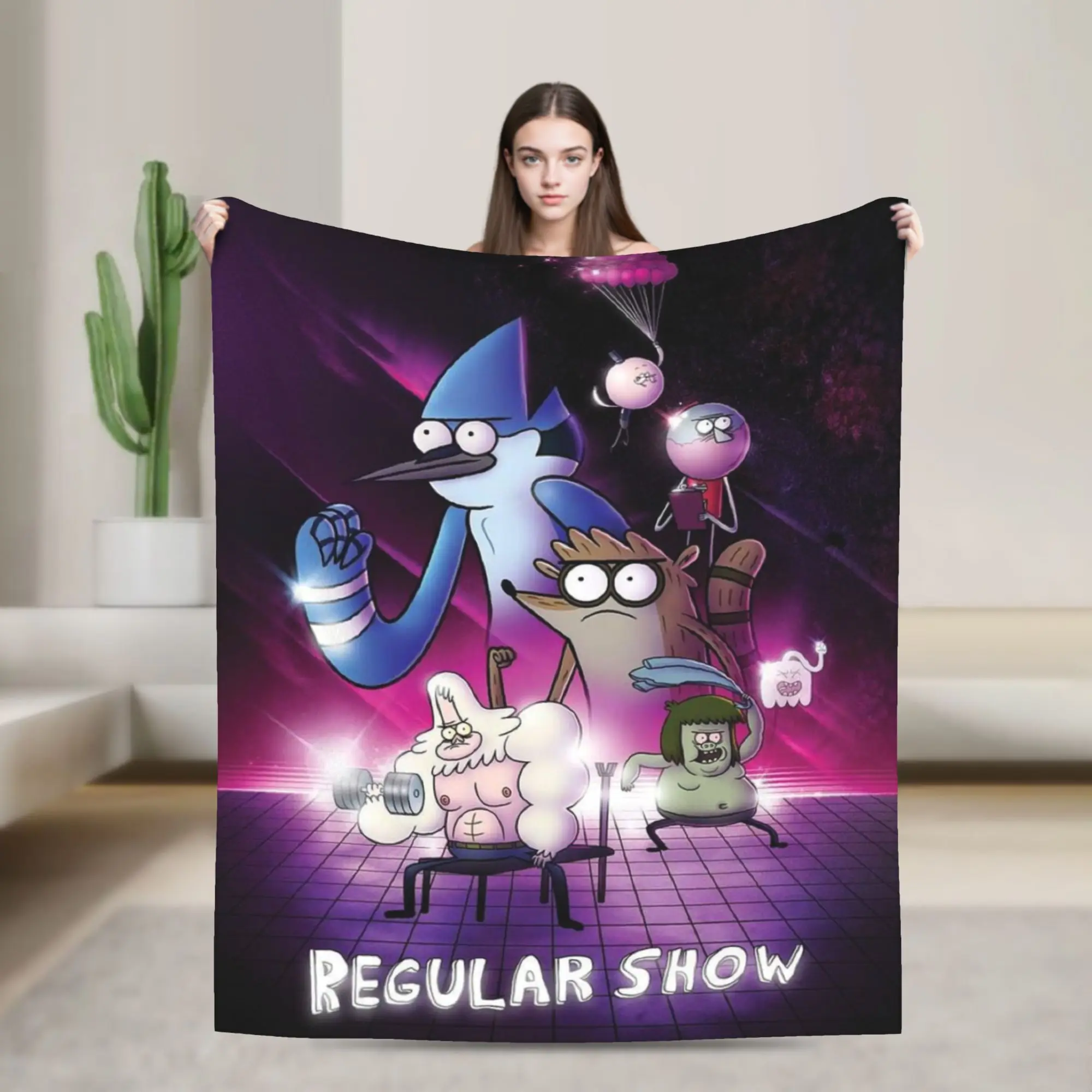 

Mordecai and Rigby R-Regulars Anime Show Blanket Ultra Soft Throw Blankets for Couch 50x60 Inch Multiple Sizes Bedspreads