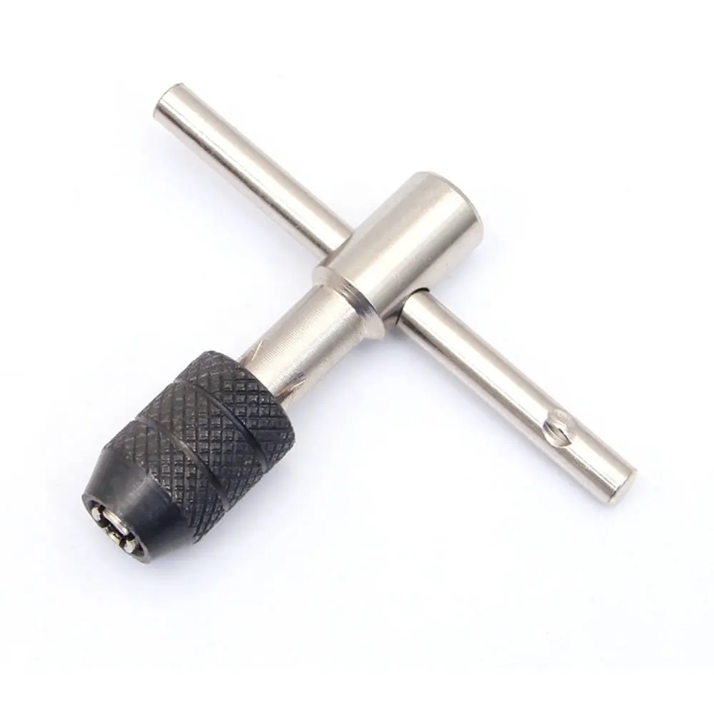 6Pcs Metric Thread Tap Drill Machine Screw Thread Plug Tap Drill Set Hand Tools M3 M4 M5 M6 M8 With T-type Wrench
