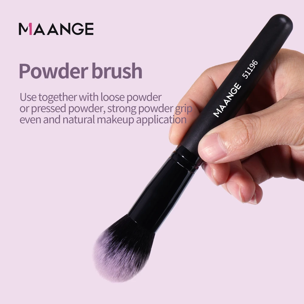 MAANGE Professional Makeup Powder Brush Soft Bristle Fiber Hair Design Flawless Makeup Blush Brush Gift for Friend, Wife, Women