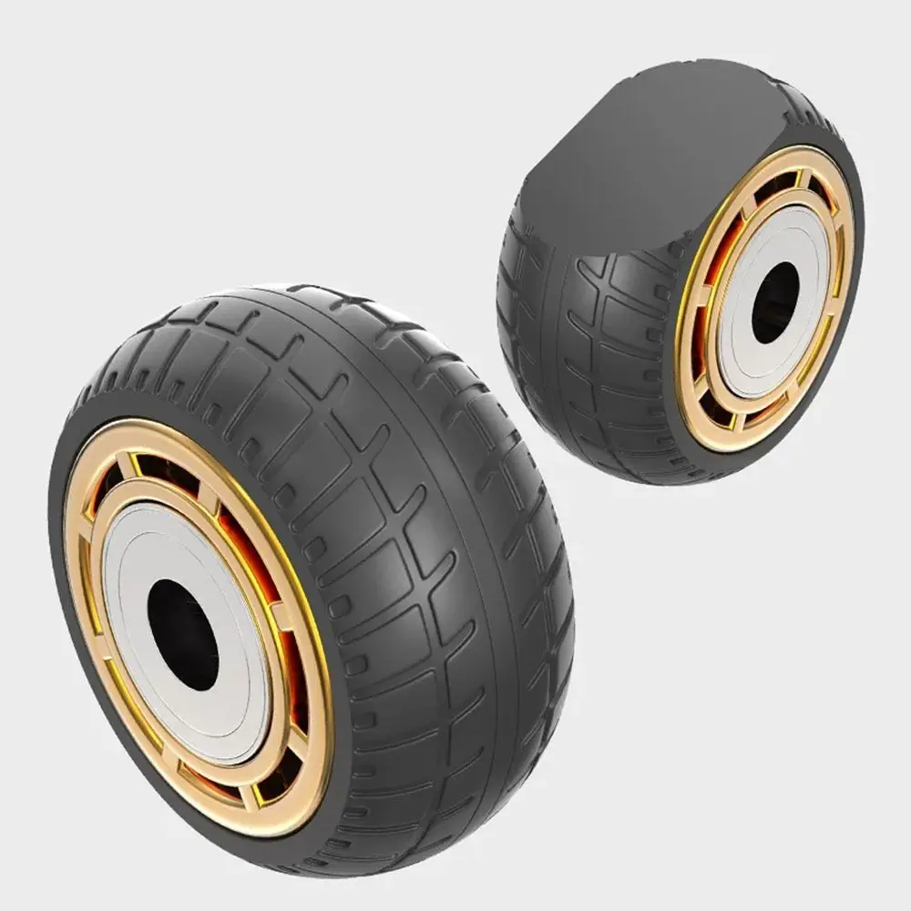 Noiseless Furniture Caster Wear Resistant Heavy Loads Swivel Caster Hardwares Rubber Roller Wheel Tire Trolley Chair Mover