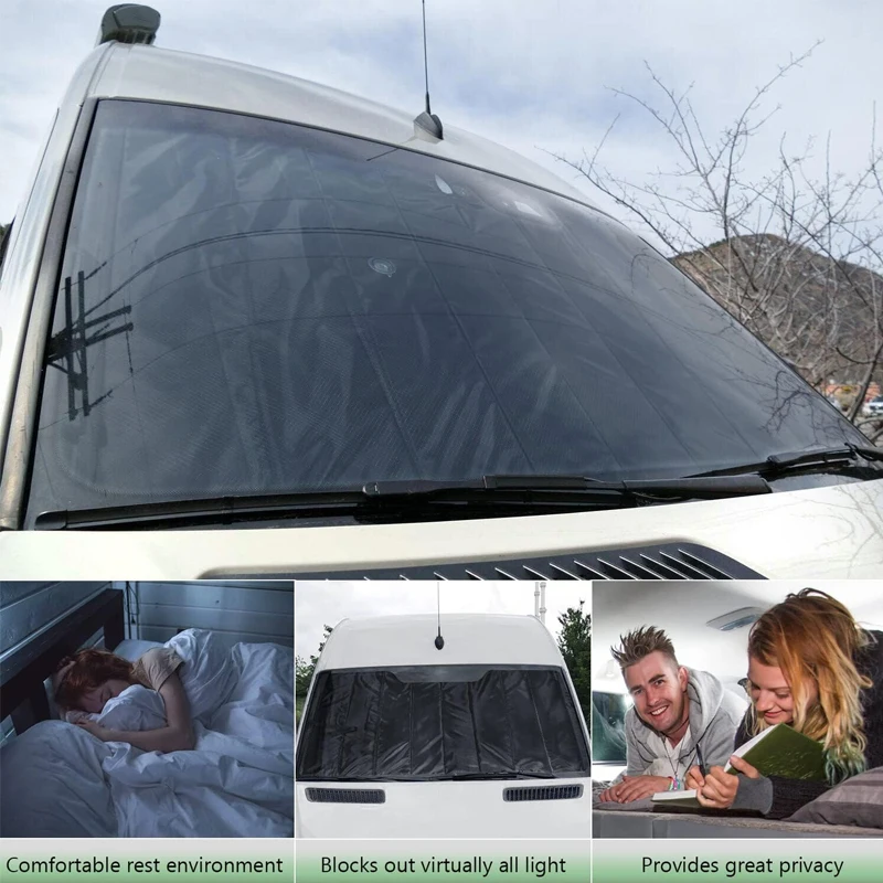 Window Cover for Mercedes-Benz Sprinter Camper Conversion Vans 2007-2022 ,Insulated Blackout Front Windshield Cover